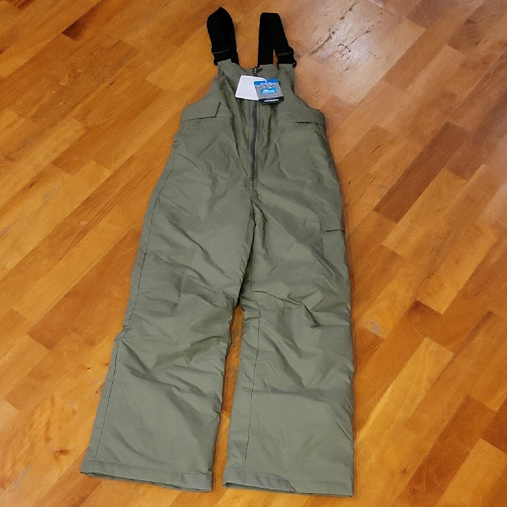 Columbia Olive Snow Bib Overalls